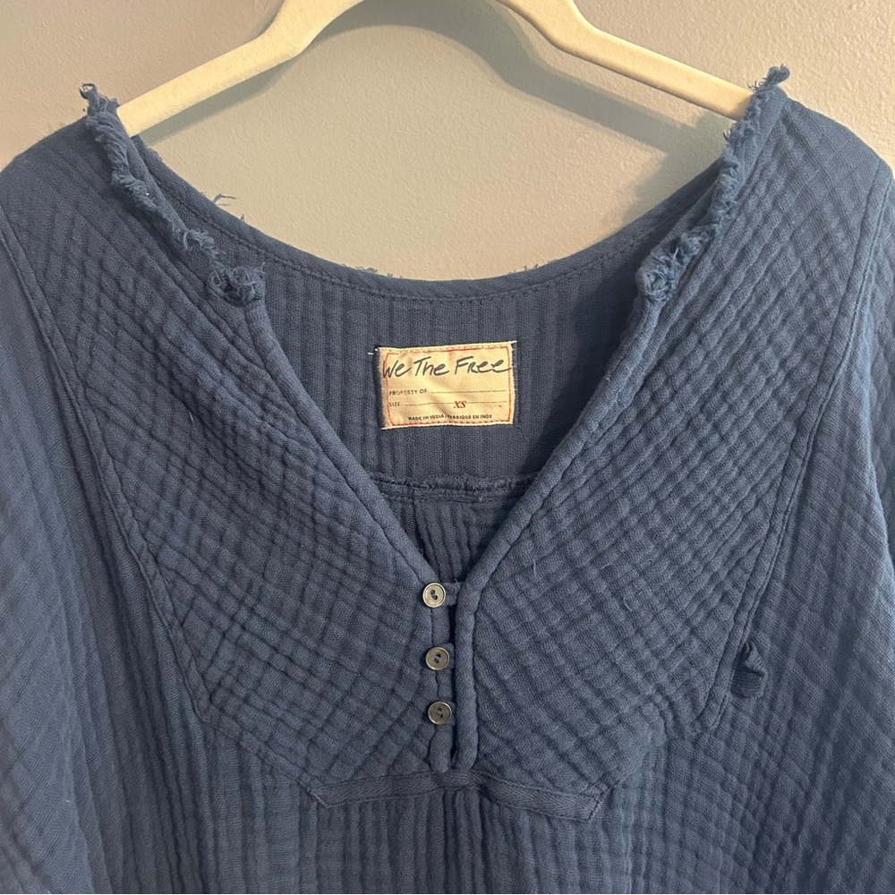 Free People ✨  We the Free Easy Sunday Pullover Shirt - Picture 5 of 11